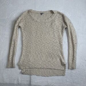 Y2K Charlotte Russe Knit Long‎ Sleeve Beige Sweater Women's Small